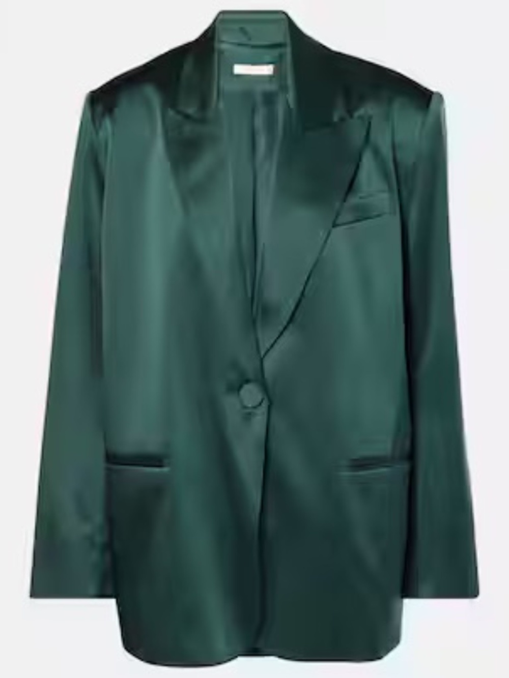 NWT The Sei 100% Silk Green Oversized Blazer